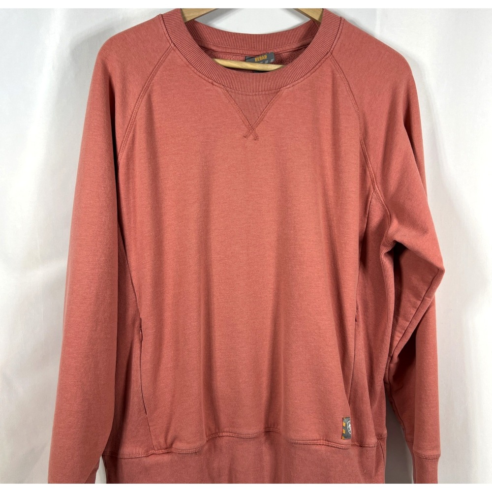 Ariat Rebar Women's Coral Zip Pocket Super Soft Cozy Sweatshirt Size Large